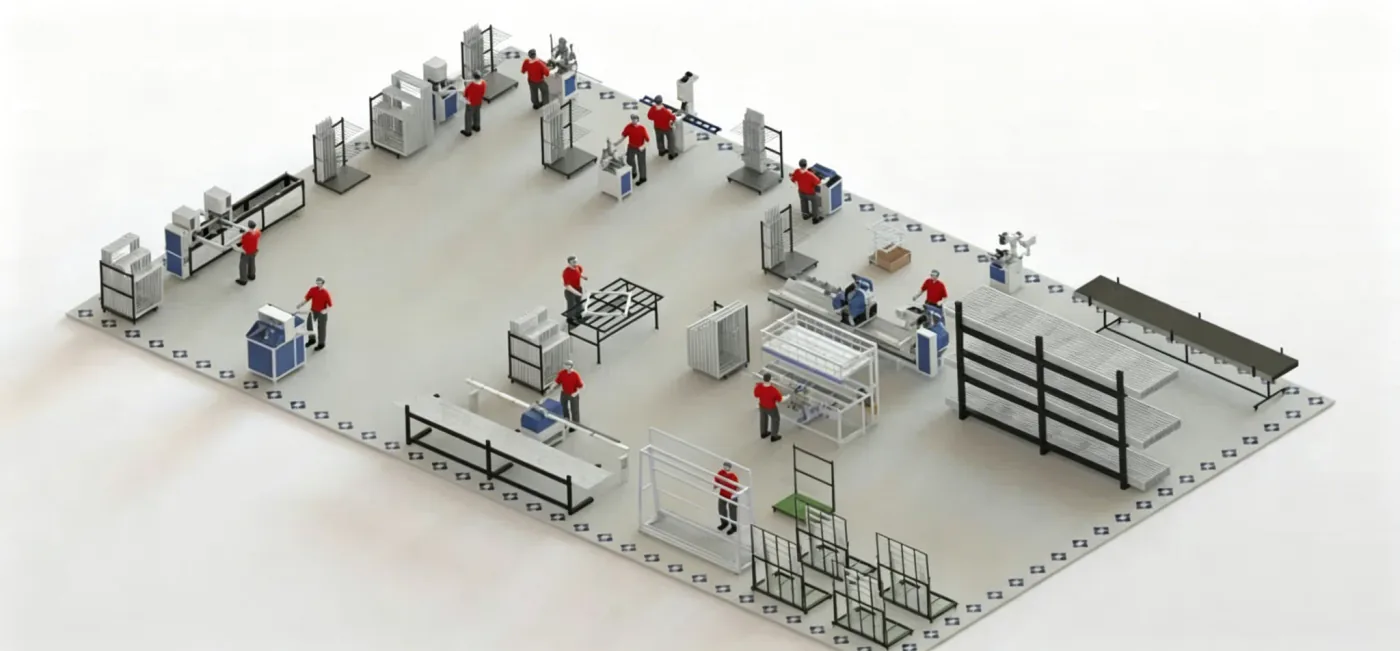 120–150 uPVC Windows per 8-Hour Shift production line layout