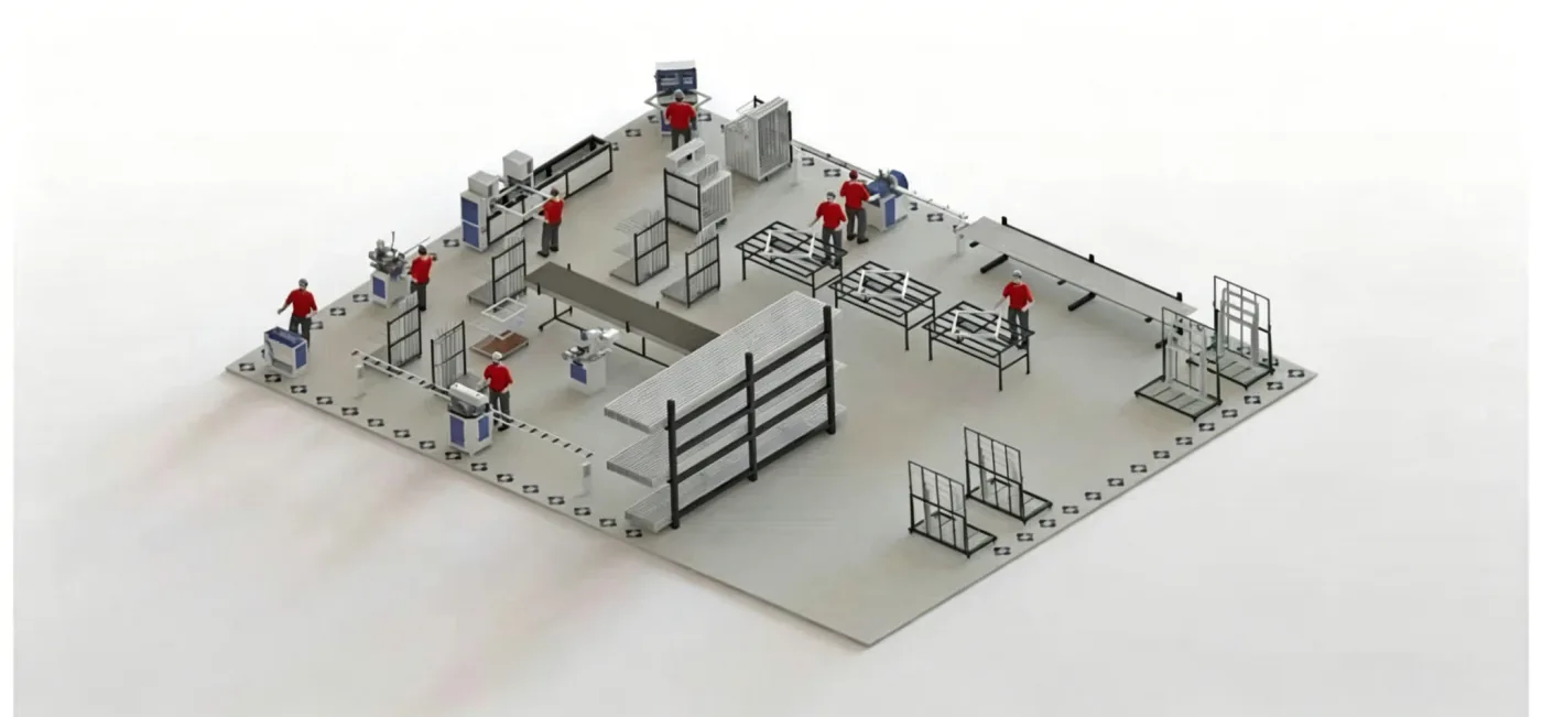 40–60 uPVC Windows per 8-Hour Shift production line layout